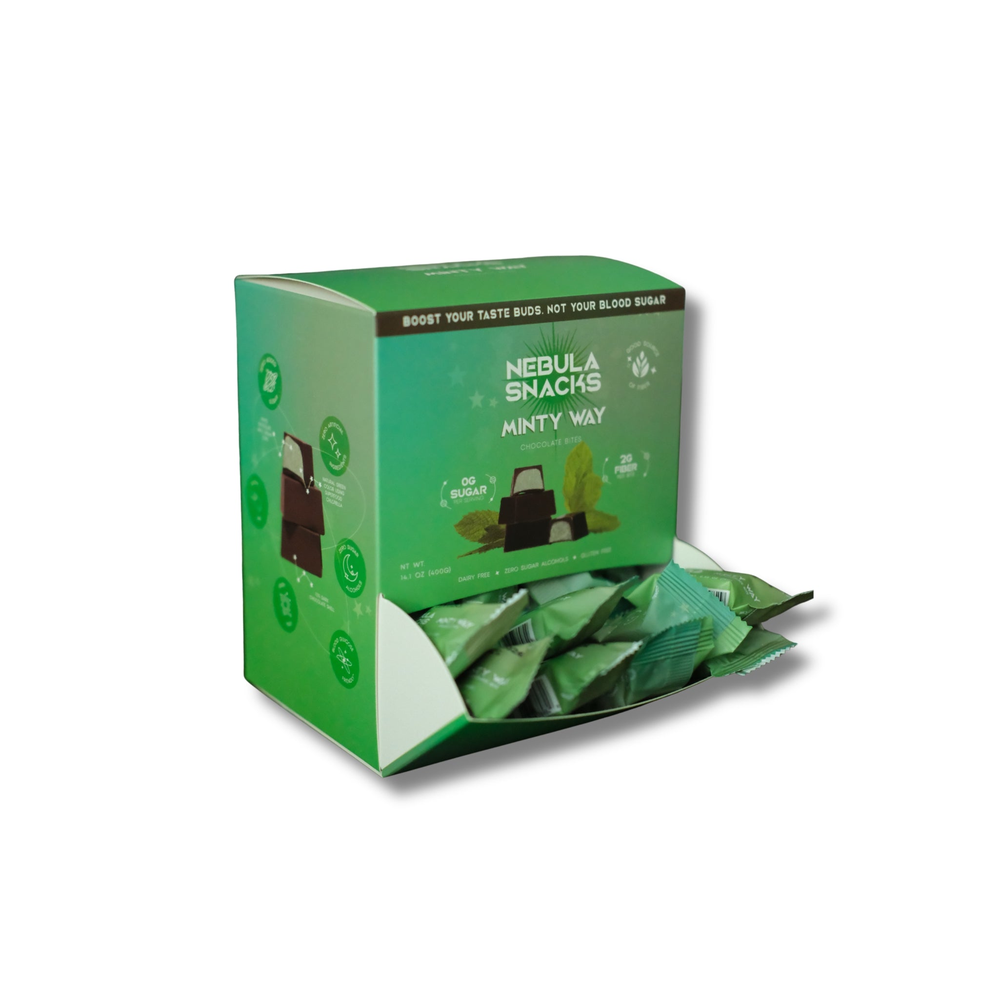 美品 DieTRAX – The Eight Bit Strikes Back Nebula Snacks | Non-Glycemic Chocolate Bite Pantry Packs; Zero Sugar